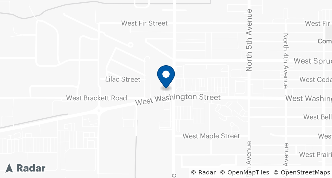 Map of Dairy Queen Location:: 720 W Washington St, Sequim, WA, 98382-3288